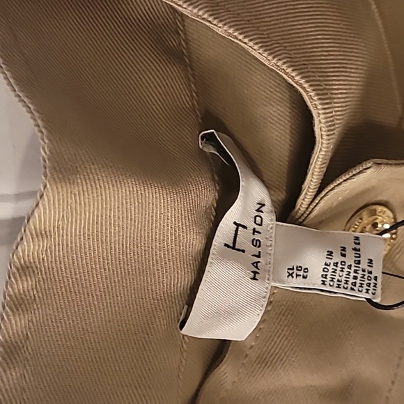 HALSTON BUTTON FRONT MILITARY JACKET SIZE XL - Picture 9 of 10